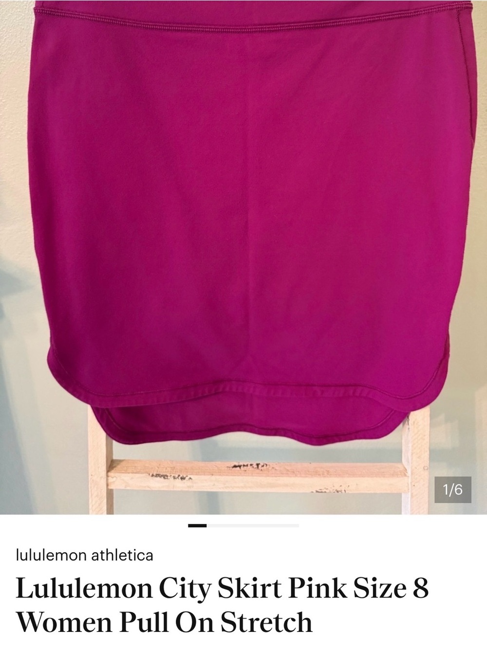 lululemon athletica Magenta Pull-On Active Mini Skirt